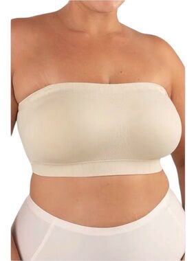Shapermint Essentials Beige Convertible Strapless Bandeau Bra Size 2XL NWT